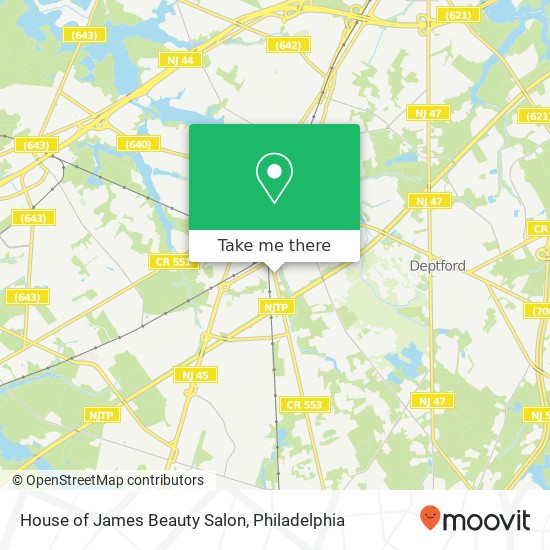 House of James Beauty Salon map