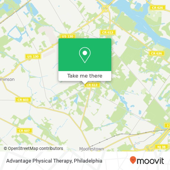 Mapa de Advantage Physical Therapy