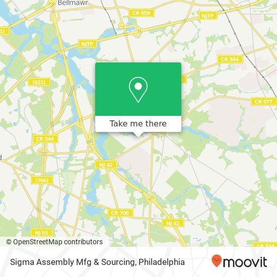 Mapa de Sigma Assembly Mfg & Sourcing