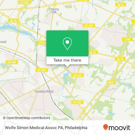 Mapa de Wolfe Simon Medical Assoc PA