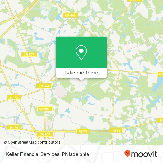 Keller Financial Services map