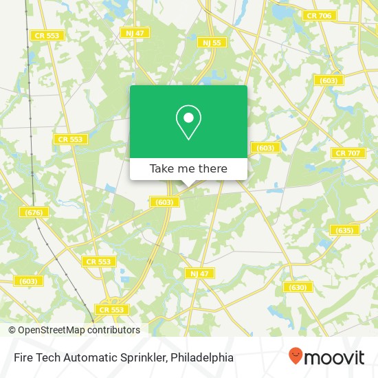 Fire Tech Automatic Sprinkler map
