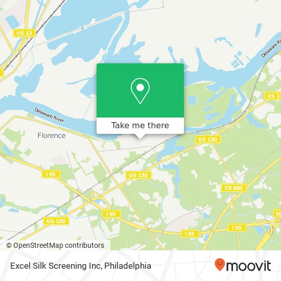 Mapa de Excel Silk Screening Inc