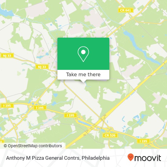 Mapa de Anthony M Pizza General Contrs