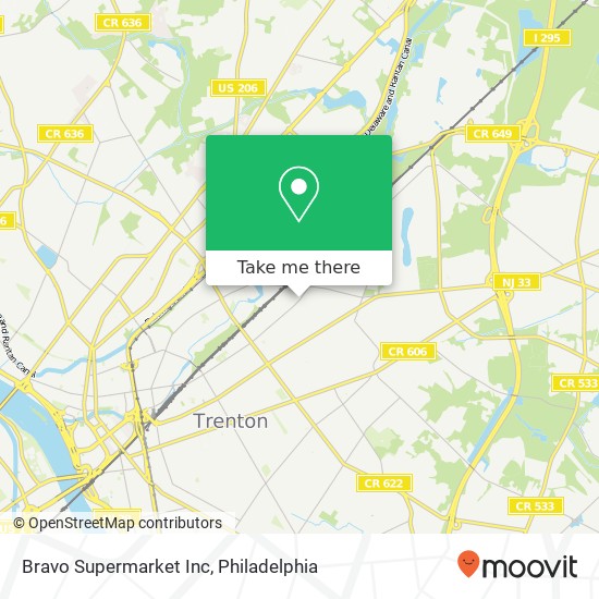 Bravo Supermarket Inc map