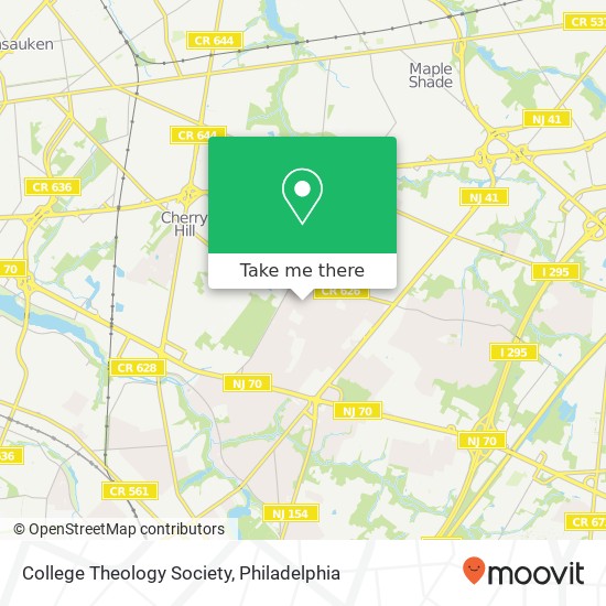 College Theology Society map