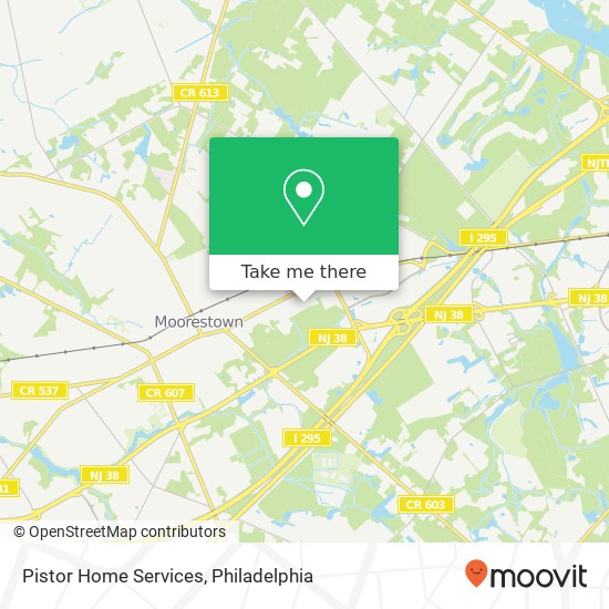 Pistor Home Services map