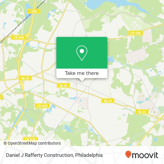 Daniel J Rafferty Construction map
