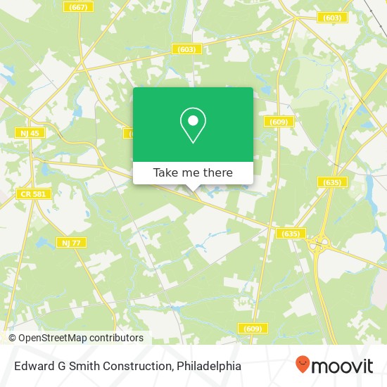 Mapa de Edward G Smith Construction