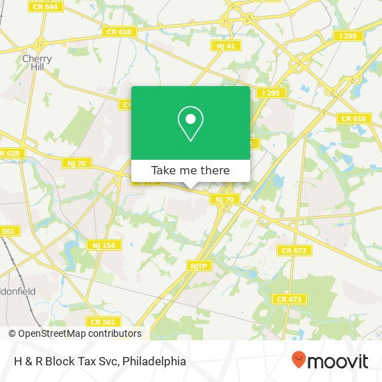 H & R Block Tax Svc map