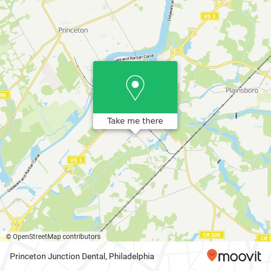 Mapa de Princeton Junction Dental