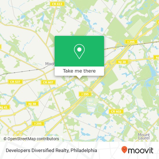 Developers Diversified Realty map