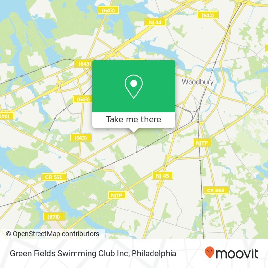 Green Fields Swimming Club Inc map