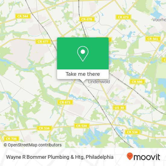 Wayne R Bommer Plumbing & Htg map