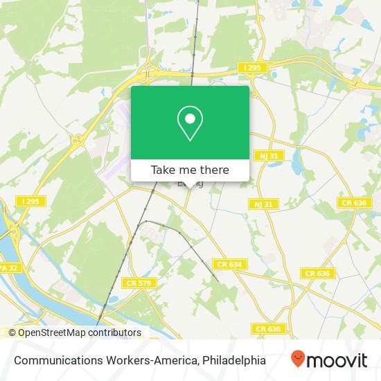 Communications Workers-America map