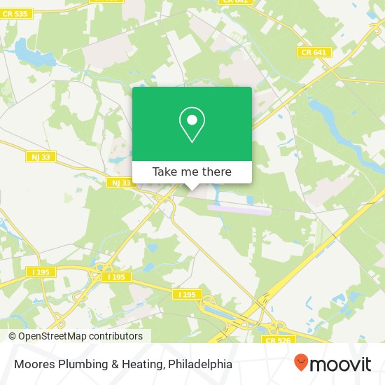Moores Plumbing & Heating map