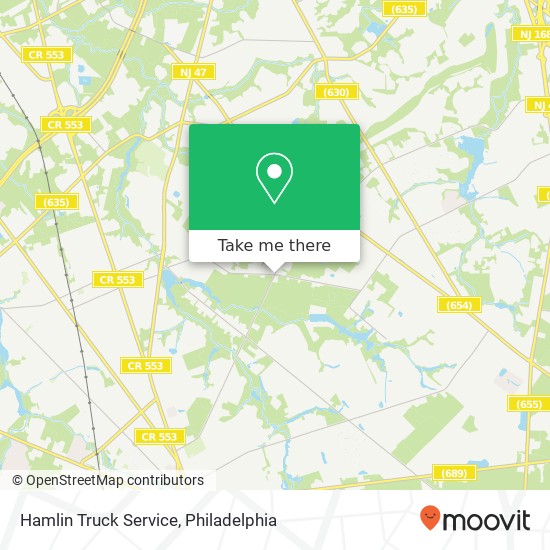 Mapa de Hamlin Truck Service
