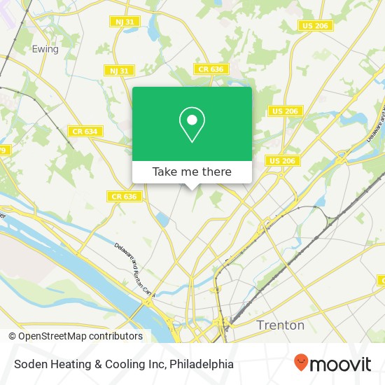 Mapa de Soden Heating & Cooling Inc