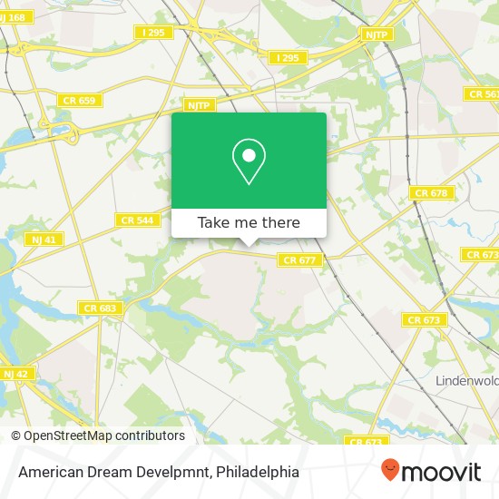 American Dream Develpmnt map