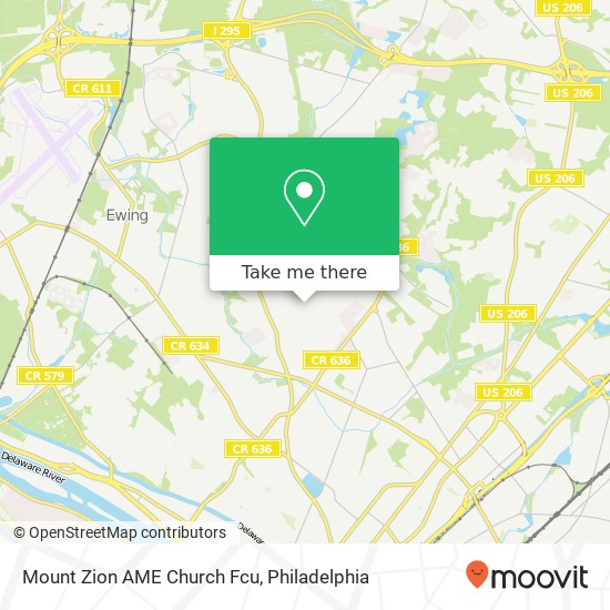 Mount Zion AME Church Fcu map