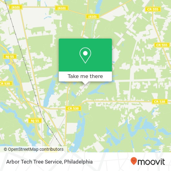 Mapa de Arbor Tech Tree Service