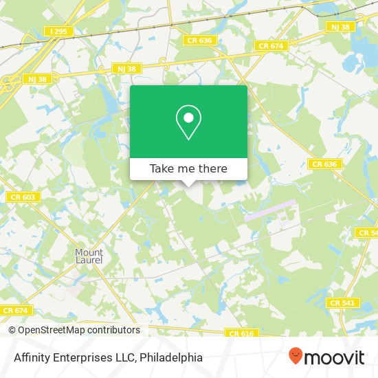 Affinity Enterprises LLC map