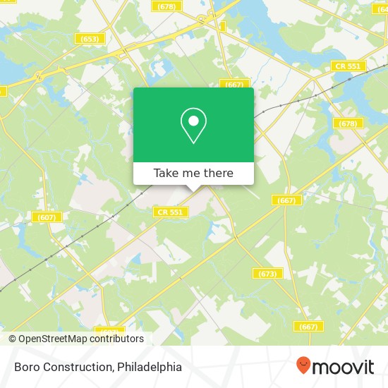 Boro Construction map