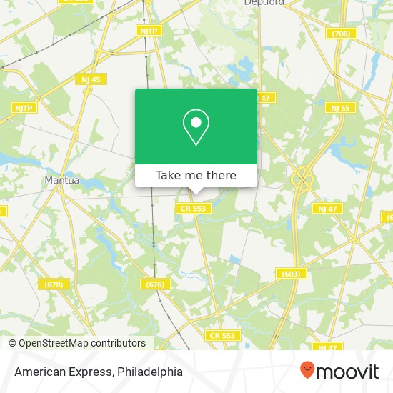 American Express map