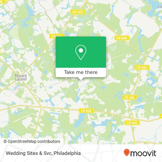 Mapa de Wedding Sites & Svc
