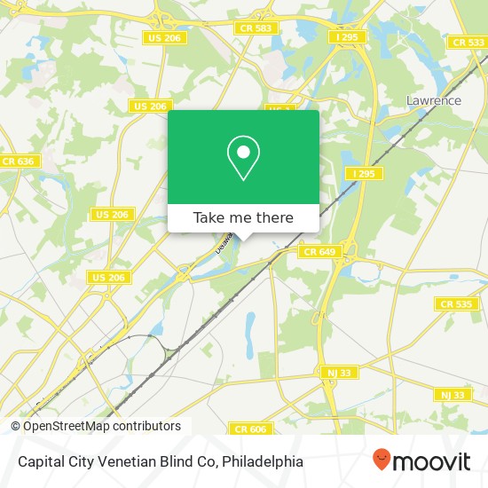 Capital City Venetian Blind Co map