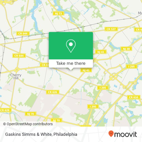 Mapa de Gaskins Simms & White