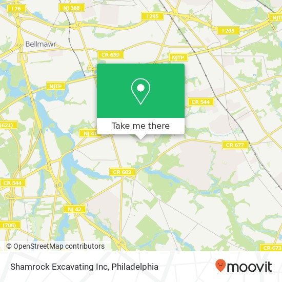 Shamrock Excavating Inc map