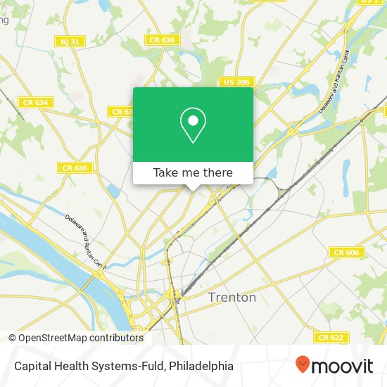Capital Health Systems-Fuld map