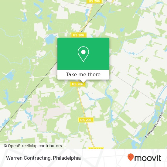 Mapa de Warren Contracting