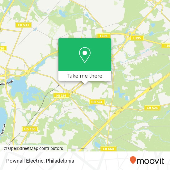 Pownall Electric map