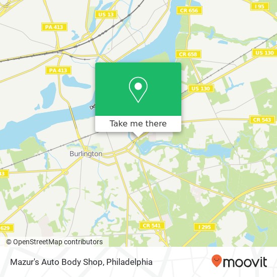 Mazur's Auto Body Shop map
