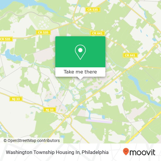 Washington Township Housing In map