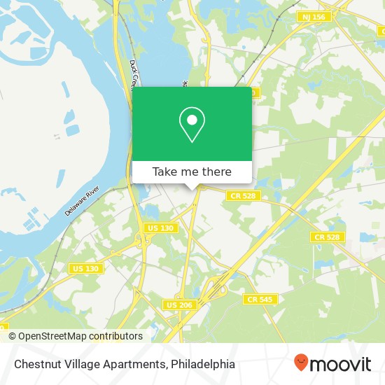 Chestnut Village Apartments map