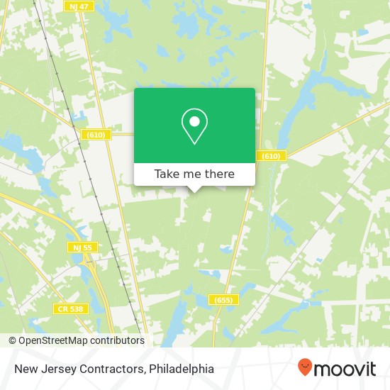 Mapa de New Jersey Contractors