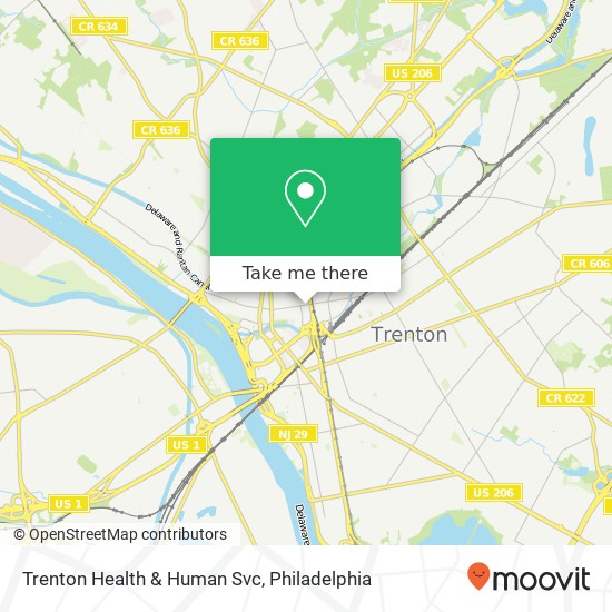Trenton Health & Human Svc map