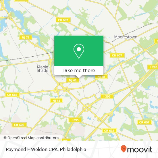 Raymond F Weldon CPA map