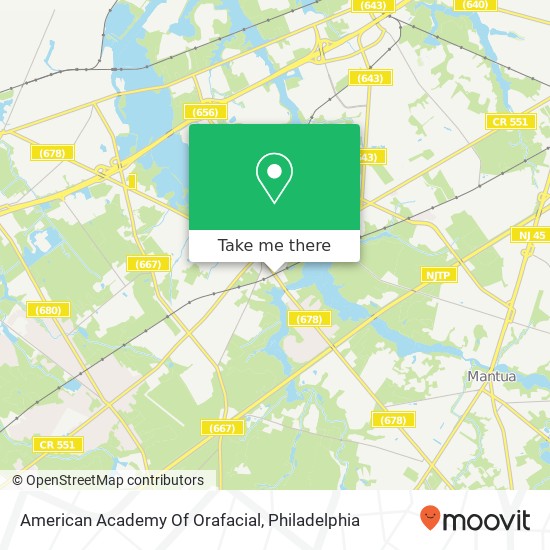 Mapa de American Academy Of Orafacial