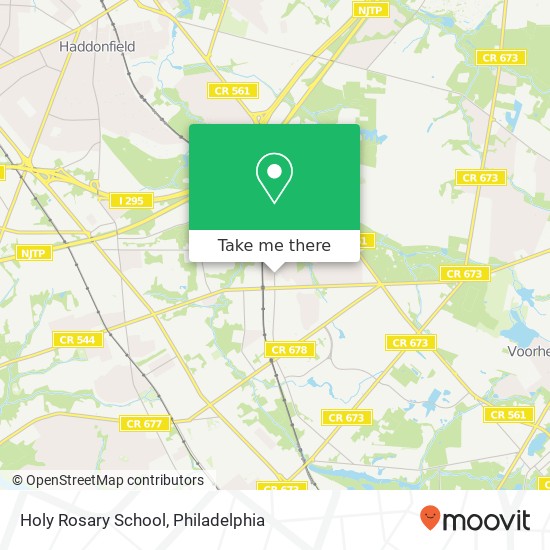 Holy Rosary School map