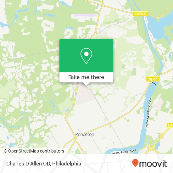 Mapa de Charles D Allen OD