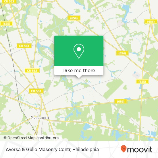 Aversa & Gullo Masonry Contr map