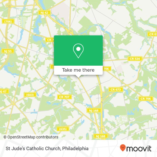 St Jude's Catholic Church map