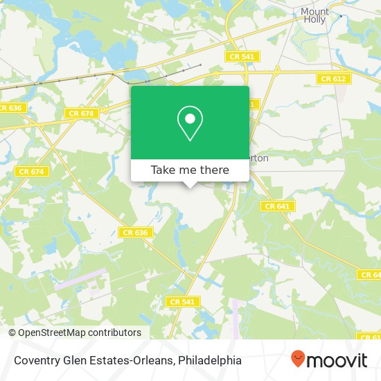 Coventry Glen Estates-Orleans map