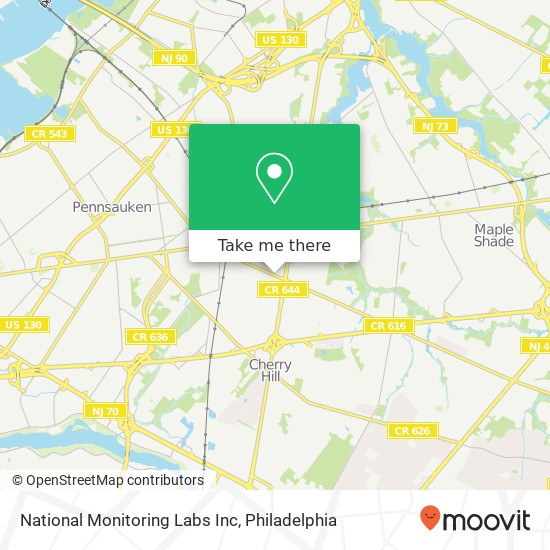 Mapa de National Monitoring Labs Inc