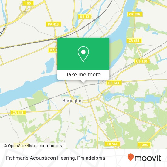 Mapa de Fishman's Acousticon Hearing