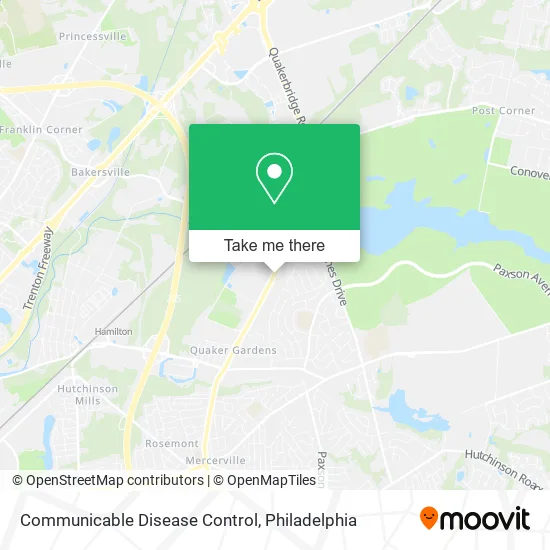 Communicable Disease Control map